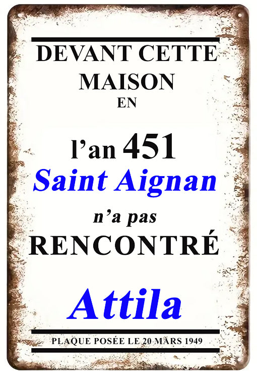 Plaque de rue ou de garage humoristique (c)