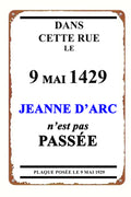 Plaque de rue ou de garage humoristique (f)