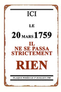Plaque de rue ou de garage humoristique (a)
